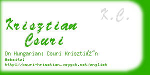 krisztian csuri business card